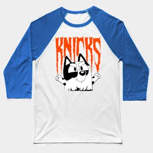 Bluey Knicks Basketball Baseball T-Shirt